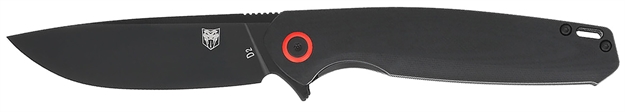 Picture of  Cobratec Knives Ctrathblk Rath  Edc 3.50" Folding Plain Black D2 Steel Blade, 4.50" Black G10 Handle 099654042948