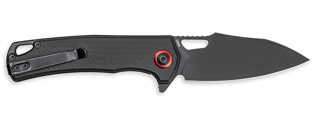 Picture of Cobratec Knives Ctwolverinegrn Wolverine  3.13" Otf Drop Point Plain Black Ticn D2 Steel Blade, 4.25" Black Textured G10 Handle CTWOLVERINEBLK