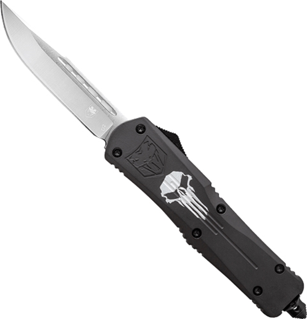 Picture of Cobratec Knives Large Fs3 Otf Black Punisher 3.5" D2 Steel Drp Pnt LBPUNFS3DNS 099654031386