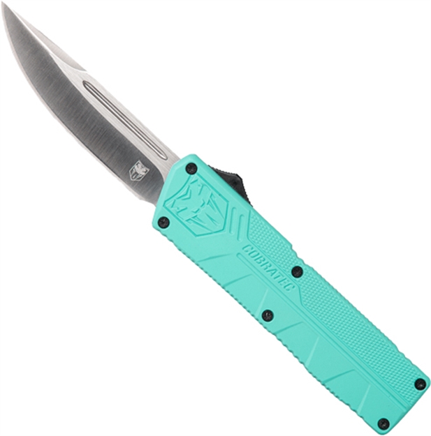 Picture of Cobratec Knives Lightweight Otf Tiffany Blue 3.25" Drop Point TFCTLWDNS