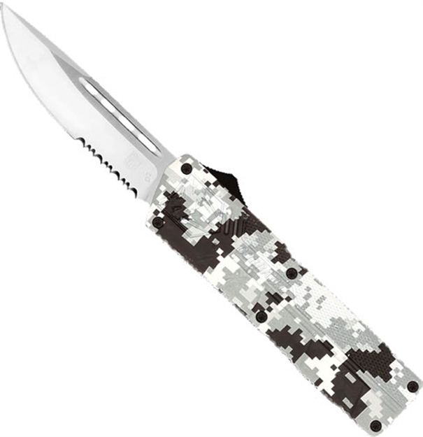 Picture of Cobratec Knives Lightweight Otf Winter Digi 3.25" DP Serrated WDCCTLWDS 099654026382