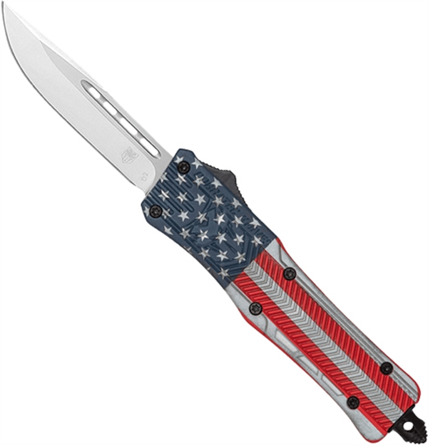 Picture of Cobratec Knives Medium Ctk1 Otf American Flag 3" Drop Point MUSACTK1MDNS