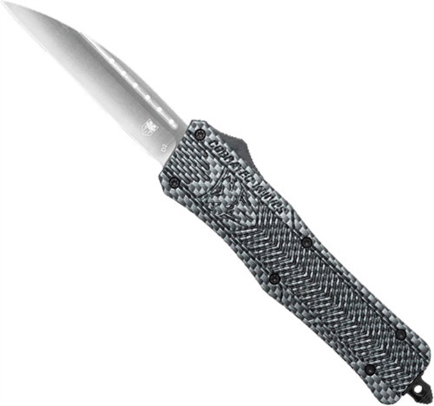Picture of Cobratec Knives Medium Ctk1 Otf Carbon Fiber 3" Wharncliffe MCFCTK1MWNS 099654034653