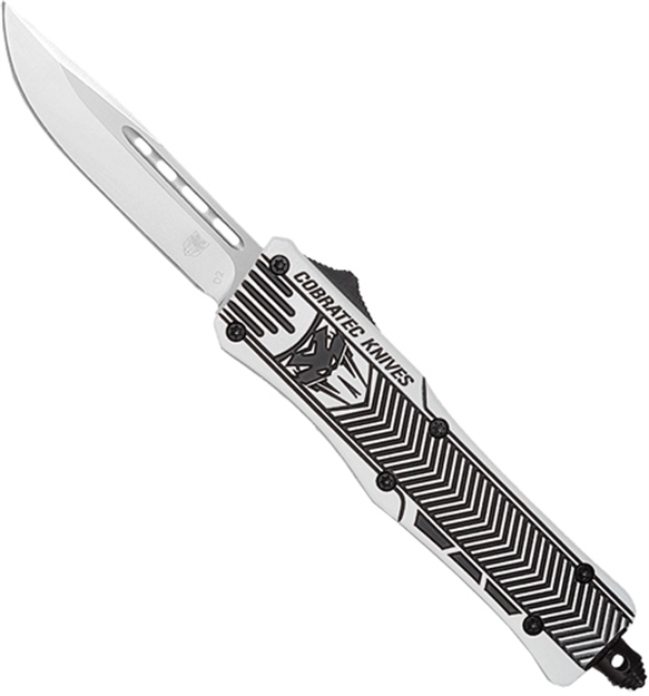 Picture of Cobratec Knives Medium Ctk1 Otf Certakote Arctic White 3" D2 MAWGBCTK1MDNS 099654030129
