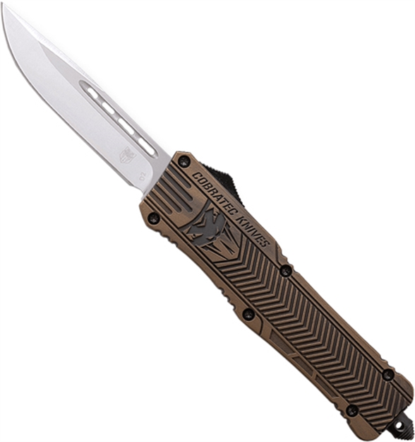 Picture of Cobratec Knives Medium Ctk1 Otf Certakote Bronze 3" Drp Point MBDCTK1MDNS 099654024685
