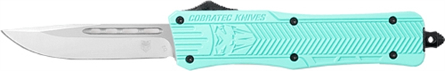 Picture of Cobratec Knives Medium Ctk1 Otf Tiffany Blue 3" Drop Point MTFCTK1MDNS