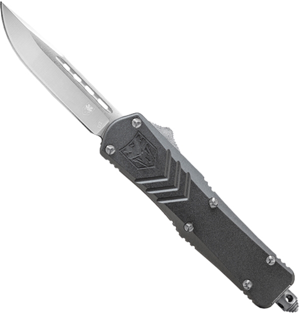 Picture of Cobratec Knives Medium Fsx Otf Grey 3" D2 Steel Drop Point MGYFSXMDNS