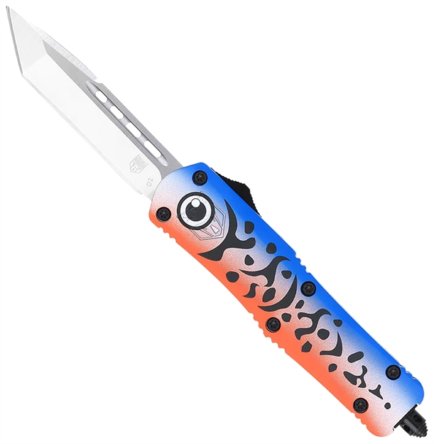 Picture of  Cobratec Knives Mflblufs3tns Fs-3 Fishing Lure Medium 3" Otf Tanto Plain Satin D2 Steel Blade, 4.50" Blue Fishing Lure Aluminum Cerakoted Handle 099654041934
