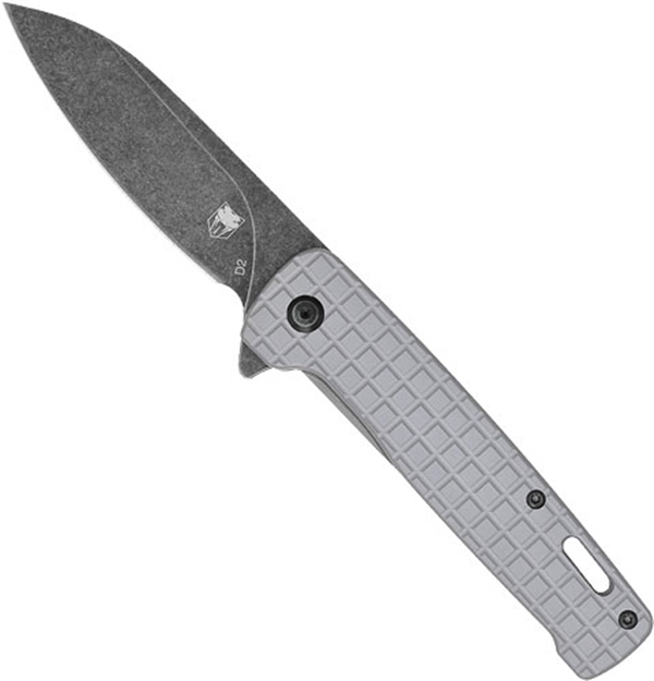 Picture of Cobratec Knives Rhino Folder 3.37" Grey/Black Stonewash D2 Blade! CTGRYRHINO