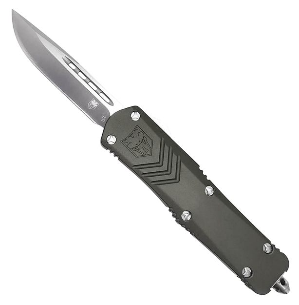 Picture of  Cobratec Knives Sgyfsxsdns Fs-X  Small 2.50" Otf Drop Point Plain D2 Steel Blade/Gray Anodized Aluminum Handle Features Glass Breaker Includes Pocket Clip 099654032642