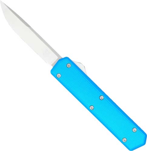 Picture of Cobratec Knives Stealth Otf Blue 2.3" Silver 154Cm DP Blade BLUSTCM154DNS 099654041125