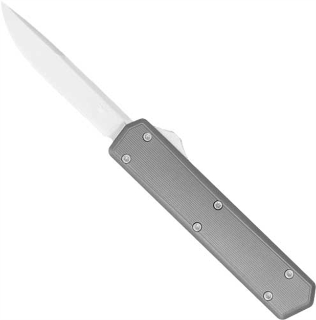 Picture of Cobratec Knives Stealth Otf Grey 2.3" Silver 154Cm DP Blade GRYSTCM154DNS
