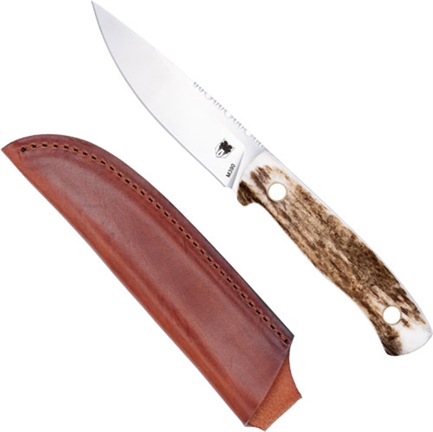 Picture of Cobratec Koonsman 4" Fixed Bld Stag M390 W/Leather Sheath! CTKMNSTGM390