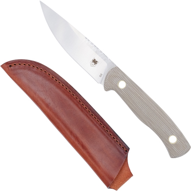 Picture of Cobratec Koonsman 4" Fixed Bld Tan D2 W/Leather Sheath! CTKMNTAN