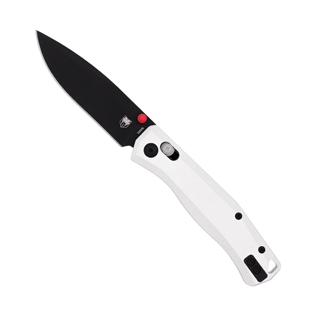 Picture of  Cobratec Knives Ctrgtsil Regent  Edc 3.25" Flip Open Plain Black Ticn S35vn Blade, 4.25" Silver Aluminum Handle