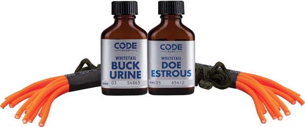 Picture of  Code Blue Oa1074 Double Drag Combo  Deer Attractant Doe IN Estrus/Buck Urine 1 OZ Bottles