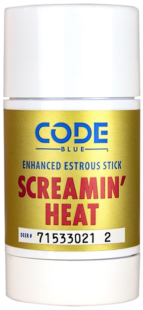 Picture of  Code Blue Oa1418 Screamin' Heat Stick Doe Urine Scent Wax 2.60 OZ Scent Stick