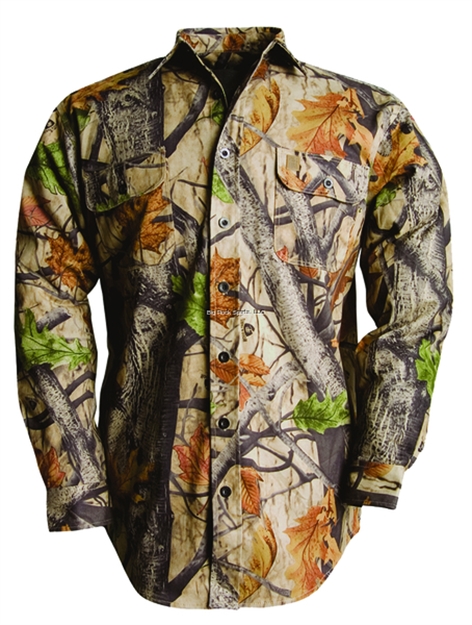 Picture of Codet Long Sleeve 2 Pocket Twill Shirt Camo Wood'n Trail Medium