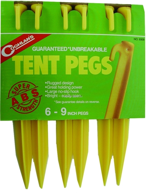 Picture of Coghlans Ltd. Abs Tent Pegs 9" 6Cd