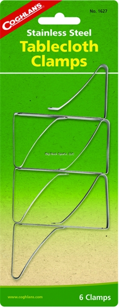 Picture of Coghlans Ltd. Tablecloth Clamps Stainless Steel 6Pk