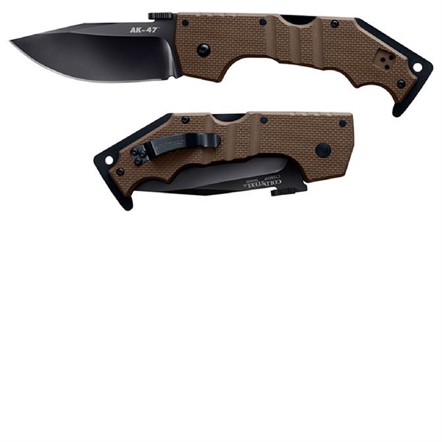 Picture of Cold Steel Ak-47 Folder 3.5 IN Black Plain Fde G-10 Handle