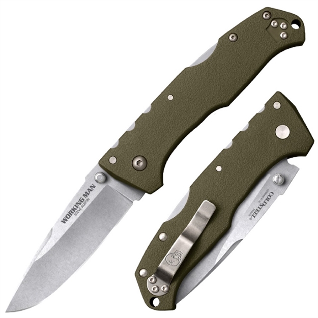 Picture of Cold Steel Ak-47 Folder 3.5 IN Black Plain OD Green G-10