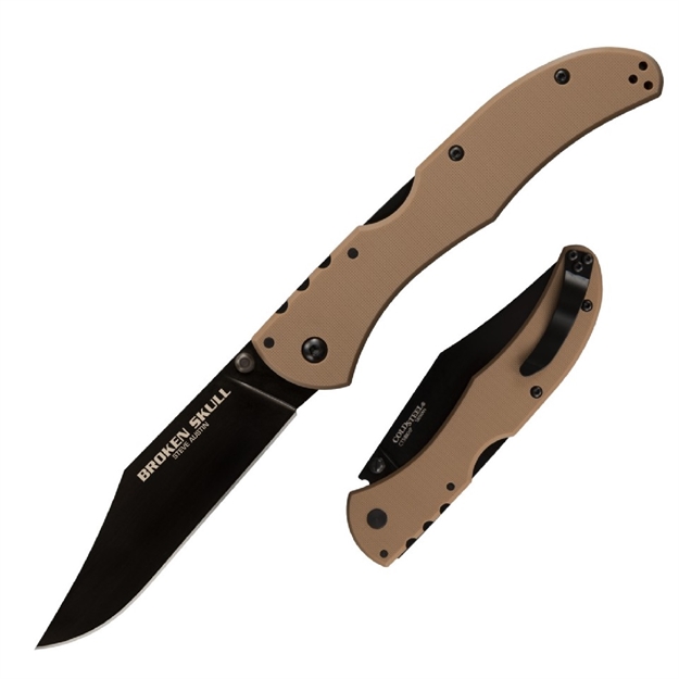 Picture of Cold Steel Broken Skull II Folder 4 IN Blk Plain Brown G-10