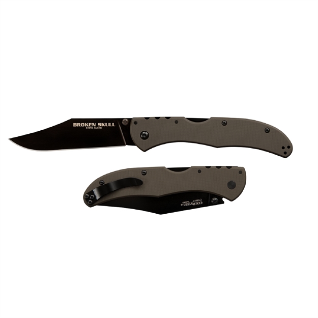 Picture of Cold Steel Broken Skull Iii Folder 4 IN Black Plain OD G-10 54S3a
