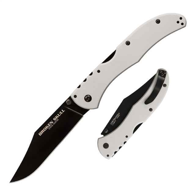 Picture of Cold Steel Broken Skull V Folder 4 IN Black Plain Gray G-10