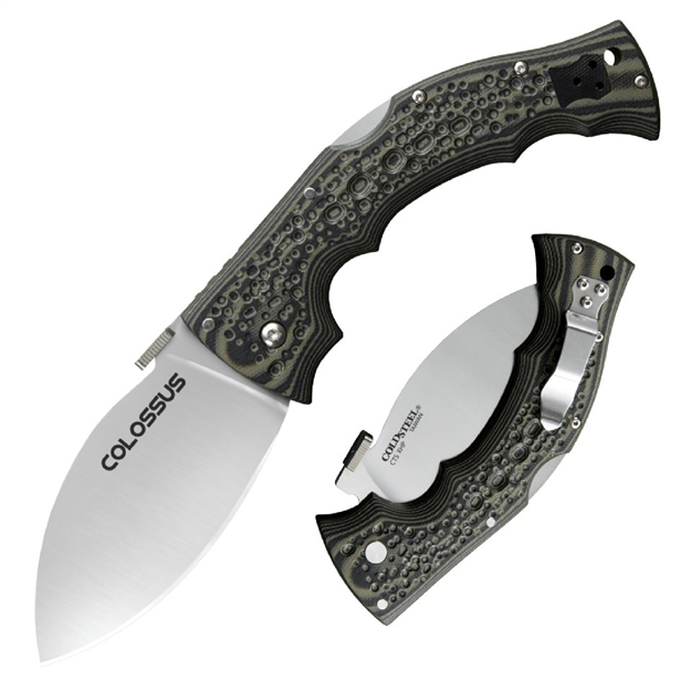 Picture of Cold Steel Colossus I Folder 4.0 IN Plain Black-Green G-10