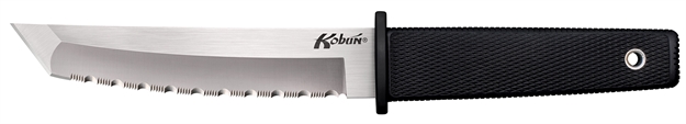 Picture of  Cold Steel Cs17ts Kobun  5.50" Fixed Tanto Serrated Aus-8A SS Blade/Black Checkered Kray-Ex Handle Includes Sheath 705442019268