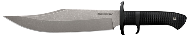 Picture of  Cold Steel Cs39lswba Marauder  9" Fixed Bowie Plain Stone Washed Aus-8A SS Blade/Black Kray-Ex Handle Includes Sheath 705442019817