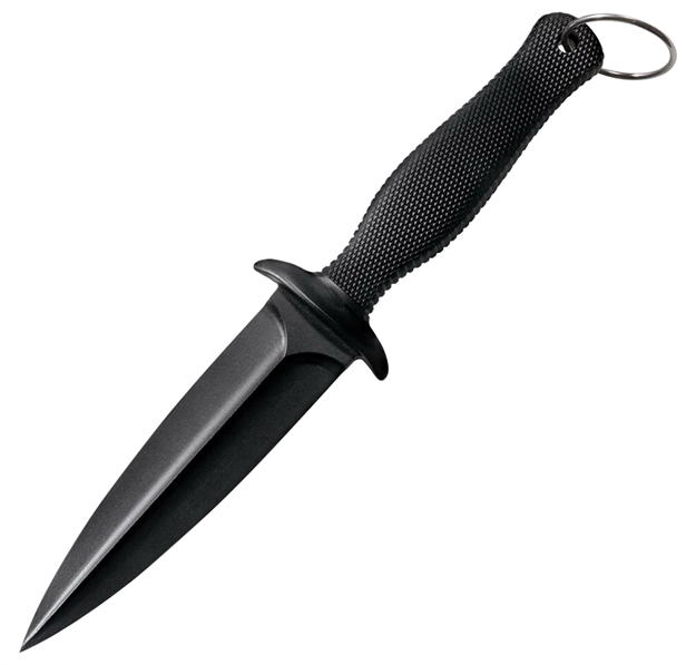 Picture of  Cold Steel Cs-92Fba Fgx Boot Blade II 5" Fixed Plain Black Griv-Ex Blade/Black Checkered Kray-Ex Handle 705442005728