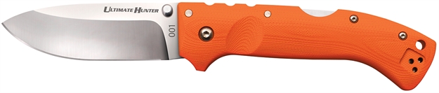 Picture of  Cold Steel Cs30ury Ultimate Hunter  3.50" Folding Drop Point Plain American S35vn Blade/5" Orange G10 Handle Includes Belt Clip 705442018018