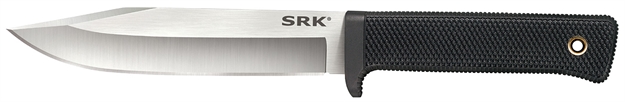 Picture of  Cold Steel Cs38cke Srk  6" Fixed Clip Point Plain 3-V Steel Blade, 4.75" Black Textured Kray-Ex Handle