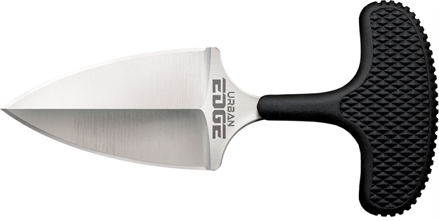 Picture of  Cold Steel Cs43xl Urban Edge  2.50" Fixed Plain Stone Washed Japanese Aus-8A SS Blade/Black Kray-Ex Handle