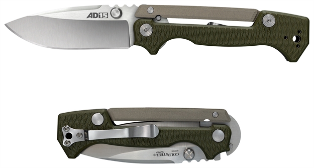 Picture of  Cold Steel Cs58sq Ad-15  3.50" Folding Plain Spear Point S35vn SS Blade/Black Scales Aluminum/G10 Handle