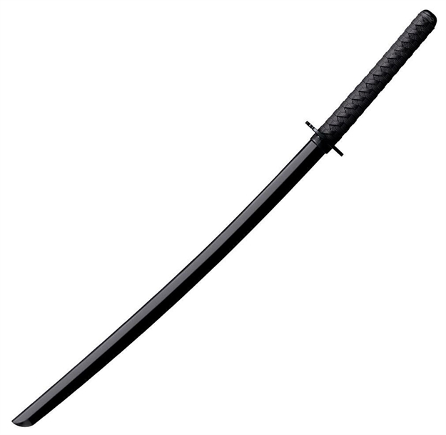 Picture of  Cold Steel Cs92bkkc Bokken Training Sword 30" Fixed Plain Black Polypropylene Blade 11.50" Black Imitation Cord Wrap Polypropylene Handle