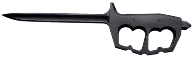 Picture of  Cold Steel Cs92fntst Fgx Chaos 8" Fixed Griv-Ex Plain Black 6" Blade, Black Griv-Ex Handle