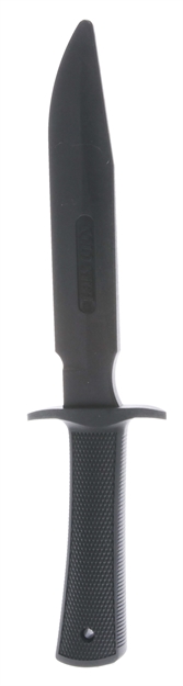 Picture of  Cold Steel Cs92r14r1 Military Classic Trainer 6.75" Fixed Plain Black Santoprene Blade, 4.75" Black Santoprene Handle