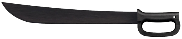 Picture of  Cold Steel Cs97ad18s Latin D-Guard Black Matte Baked-On Anti Rust 65Mn Carbon Steel Blade, Black Polypropylene Handle, 23.63" Long Includes Sheath