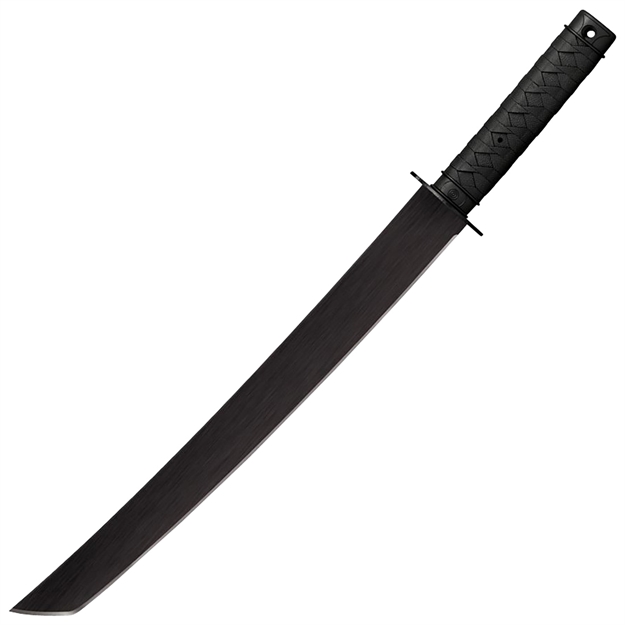 Picture of  Cold Steel Cs97tklz Tactical Wakizashi 18" Black Matte Baked-On Anti Rust 1055 Carbon Steel Blade/ Black Polypropylene Handle 25" Long Includes Sheath