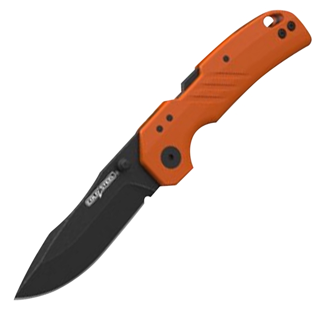 Picture of Cold Steel Csfl30dpldboz Engage  3" Folding Tanto Plain Black Pvd Stonewashed 4116 SS Blade/4.11" Orange Gfn Handle Includes Belt Clip CS-FL-30DPLD-BOZ