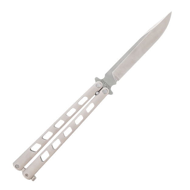 Picture of  Cold Steel Csfl43arc Arc Angel Balisong Butterfly 5.45" Folding Clip Point Plain Satin S35vn SS Blade, Aluminum Handle 888151059524