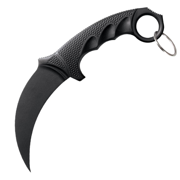 Picture of  Cold Steel Cs92fk Fgx  4" Fixed Plain Karambit Black Griv-Ex Blade/Black Griv-Ex W/Overmold Kray-Ex Handle 705442005759