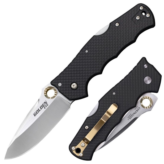 Picture of Cold Steel Golden Eye Folder 3.5In Plain Carbon Fiber Handle
