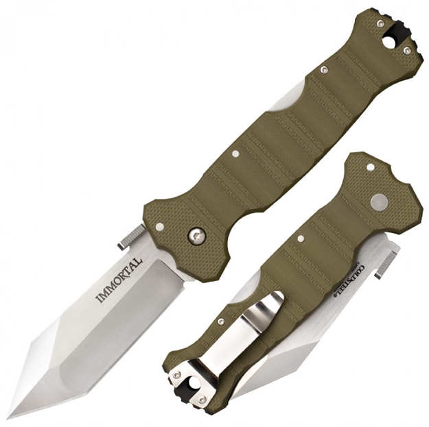 Picture of Cold Steel Immortal Folder 4.0 IN Blade OD Green G-10 Handle
