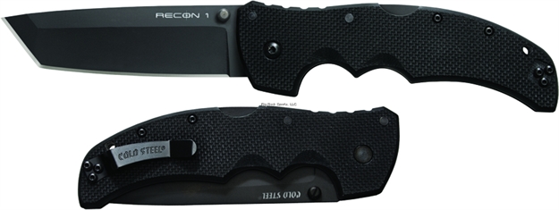 Picture of Cold Steel Recon I Tanto Point Fixed Blade Knife  4" Blade Belt Clip Tanto Plain Edge