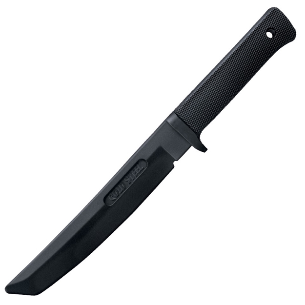 Picture of  Cold Steel Cs92r13rt Recon Rubber Trainer 7" Fixed Tanto Plain Black Santoprene