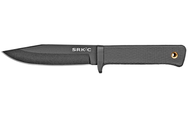Picture of  Cold Steel Cs-49Lckd Srk Compact 5" Fixed Plain Black Tuff-Ex Finish Sk-5 Steel Blade/Black Kray-Ex Handle Includes Sheath 705442019282
